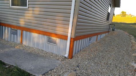 trailer house skirting metal|metal underpinning for mobile homes.